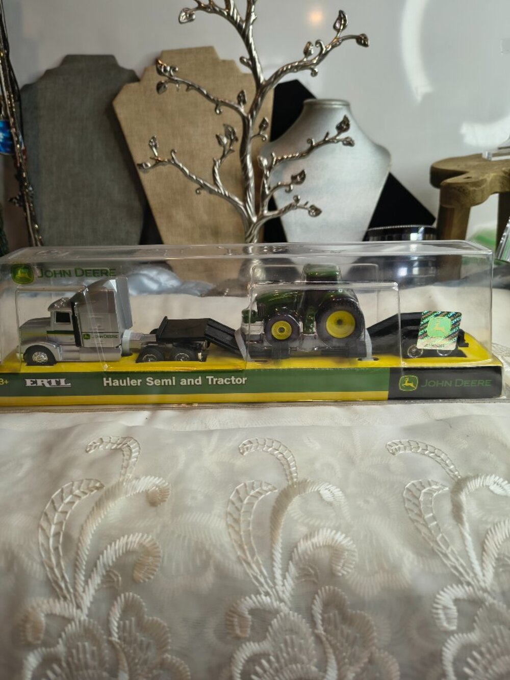 John Deere Factory Sealed Hauler Semi and Tractor Toys